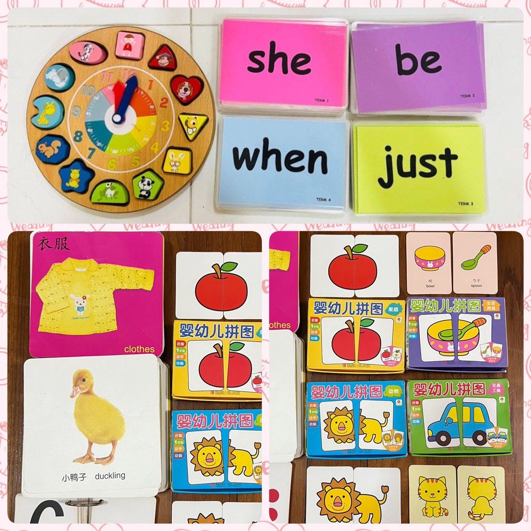 Early Education: Flash cards, puzzles, Hobbies & Toys, Toys & Games on ...