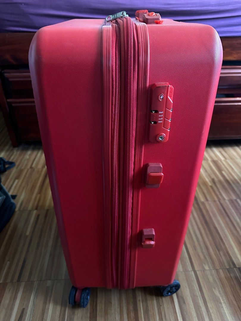 Elle luggage red hot sale