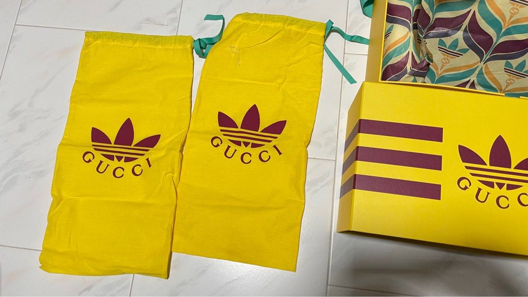 Empty Gucci x adidas Shoe Box Luxury Sneakers Footwear on Carousell