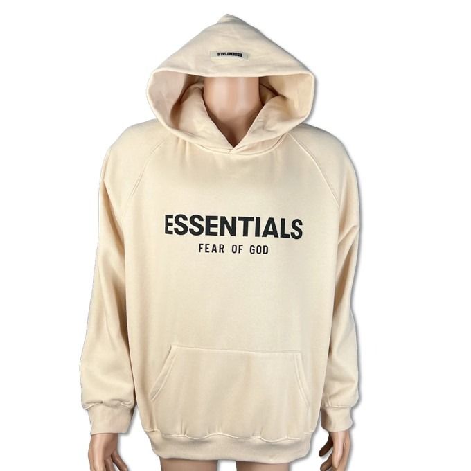 Essentials Apricot Hoodie Outwear Jacket with ESSENTIALS FEAR OF GOD Front Print (Category: Coats, Jackets and Outerwear) located in Quezon City. Submitted by gwenswonderfulboutique (Listing ID 1327308269, Image 3). Description: Essentials Fear of God Front Print Hoodie Outwear Jacket Cotton-Polyester Essentials Fear of God Front Print Thick Cloth Outwear Hoodie Jacket Available Sizes: Medium, Large & XL (refer to attached size chart photo).