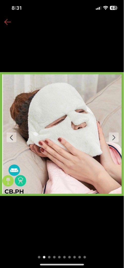 Face Towel Mask Moisturizer (Category: Face Care) located in Manila. Submitted by weyt_k (Listing ID 1327213545, Image 2). Description: No issues/ Never been used..