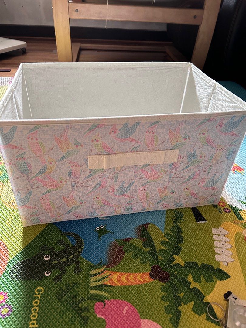 Foldable Storage Box (Category: Storage Boxes & Baskets) located in Manila. Submitted by jangliu (Listing ID 1327335424, Image 1). Description: New, never used, stored only. Storage box foldable Dimension LxWxH 15”x 10”x 8.25” what you see is what you get La Loma QC Sf c/o buyer.