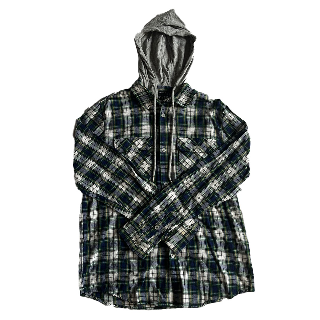 Forever 21 flannel hoodie 2025