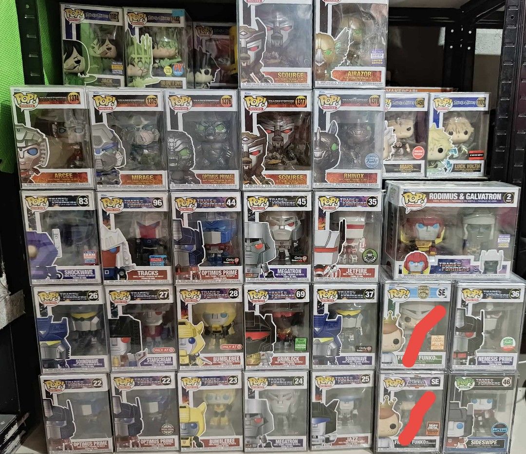 Funko Pop! Transformers (Category: Designer & Blind Box Toys) located in Makati City. Submitted by lolify13 (Listing ID 1320947481, Image 1). Description: LOT SALE!! NO Breaking set. 20k LOC: Marikina MOP: Gcash / Bank Transfer MOD: Lalamovd / LBC / Meetup RFS: Need fund for home renovation Pm for more inquiries. Thank you and God Bless.