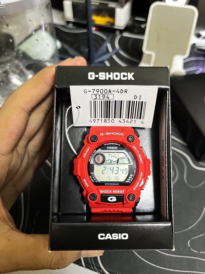 G 7900A 4DR mat moto merah Men s Fashion Watches Accessories Watches on Carousell