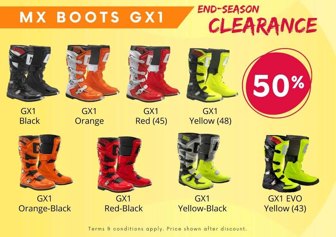 Motocross boots clearance top
