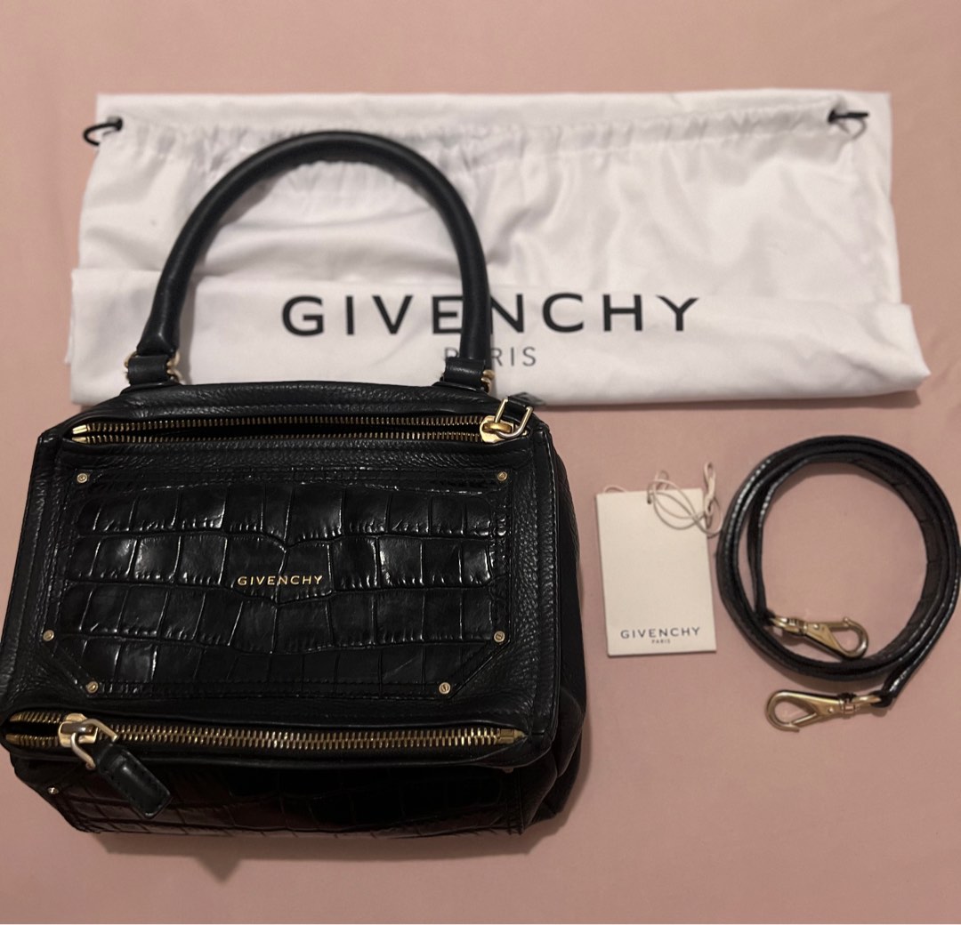 GIVENCHY PANDORA CROC EMBOSSED LIMITED EDITION SMALL Luxury Bags Wallets on Carousell