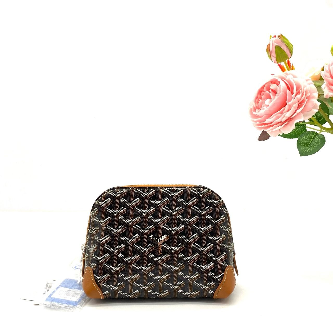 Goyard Vendome Cosmetic Pouch in Black and Tan Luxury Bags Wallets on Carousell