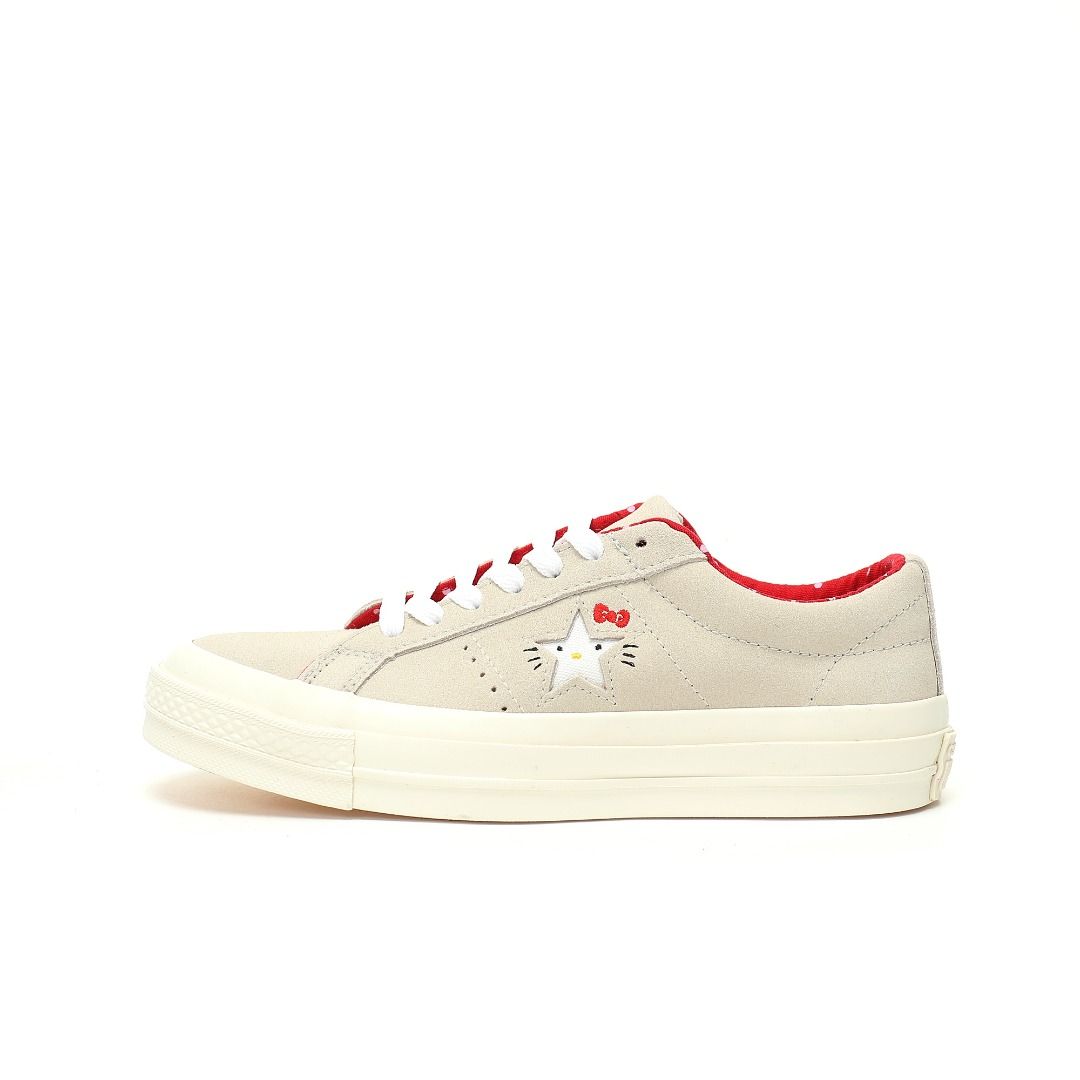 Hello Kitty x Converse One Star Suede Low White