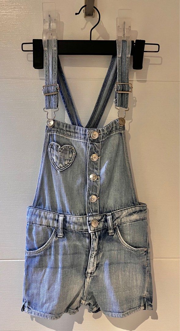 H&m denim overall on sale