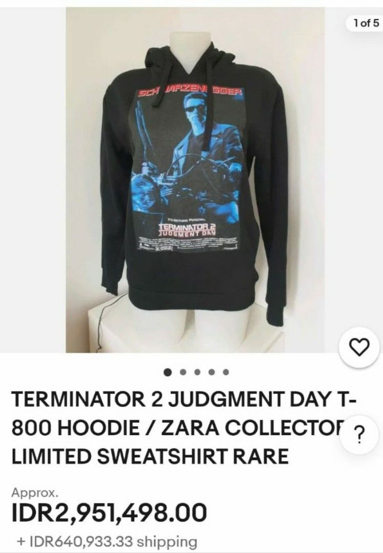 Zara terminator hoodie 2025