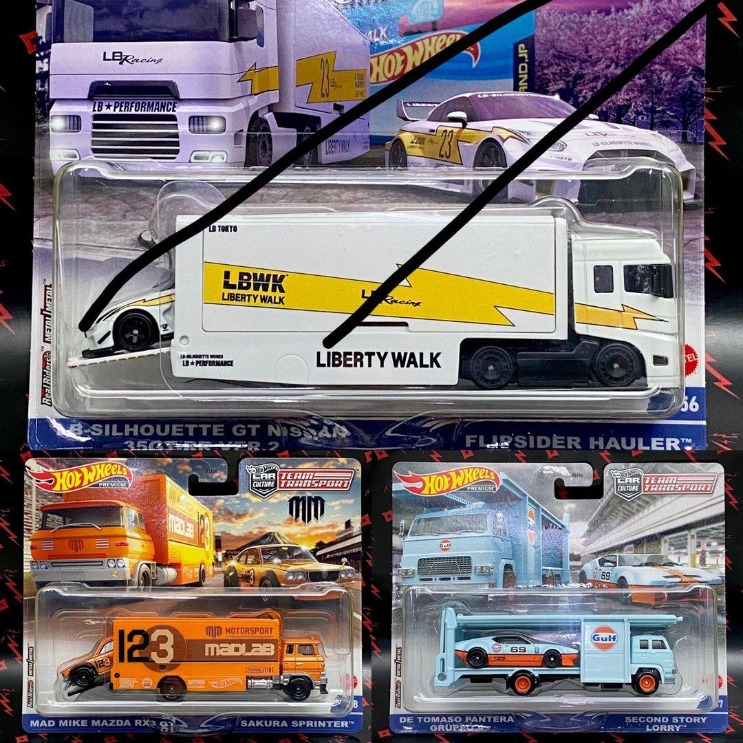 Hot Wheels チームトランスポーター R35 RX-3 パンテーラ