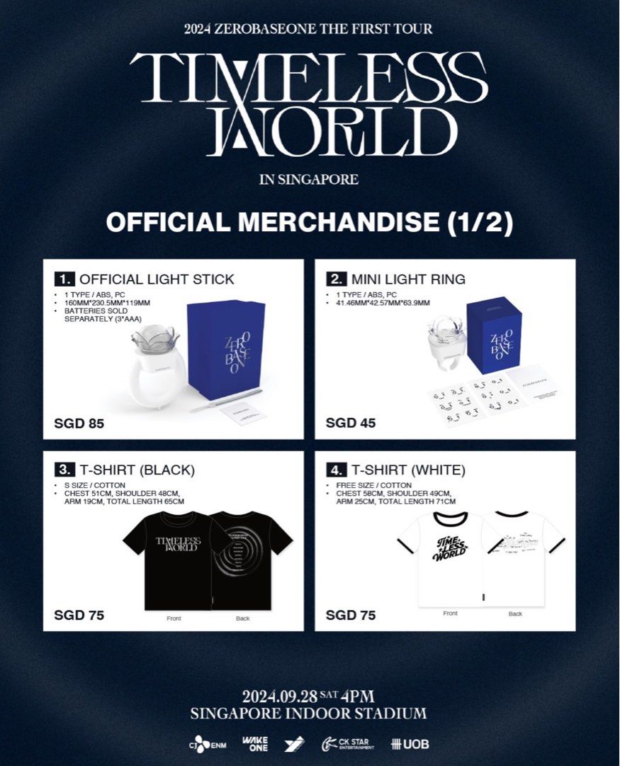 HTB] WTS/LFB HTB FOR ZEROBASEONE FIRST WORLD TOUR TIMELESS WORLD SINGAPORE  MERCH, Hobbies & Toys, Memorabilia & Collectibles, K-Wave on Carousell
