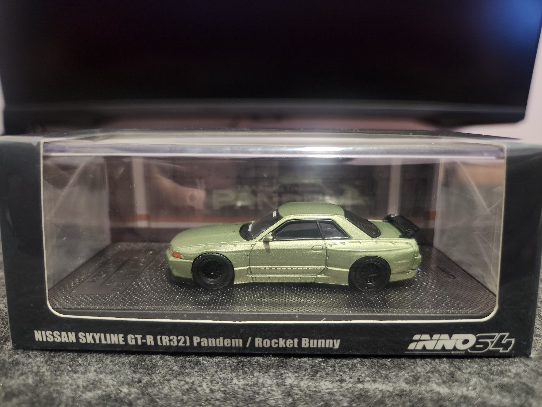 Inno64 1/64 Nissan GT-R R32 Pandem Rocket Bunny Millenium Jade Sealed ...