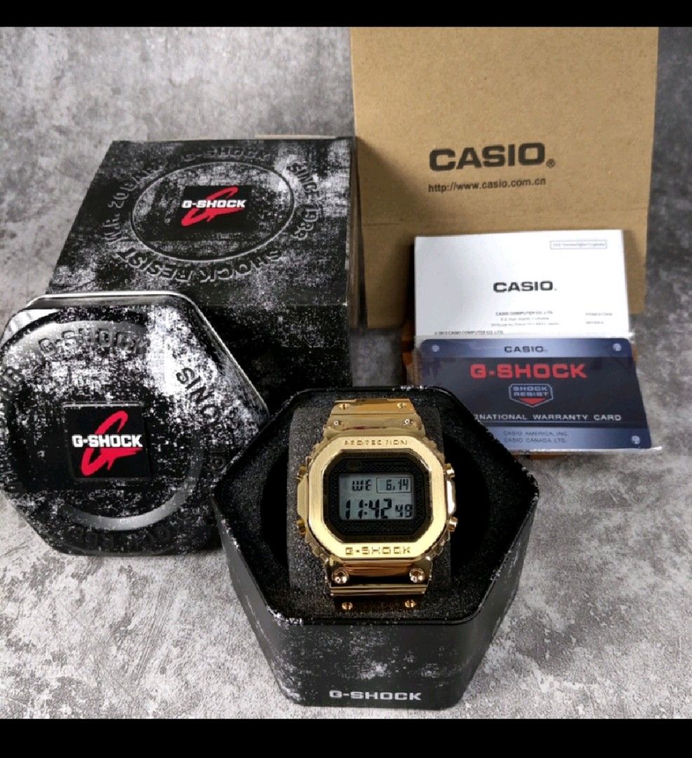 Jam g shock gmw b 5000 full metal outolight aktif kaca anti gores