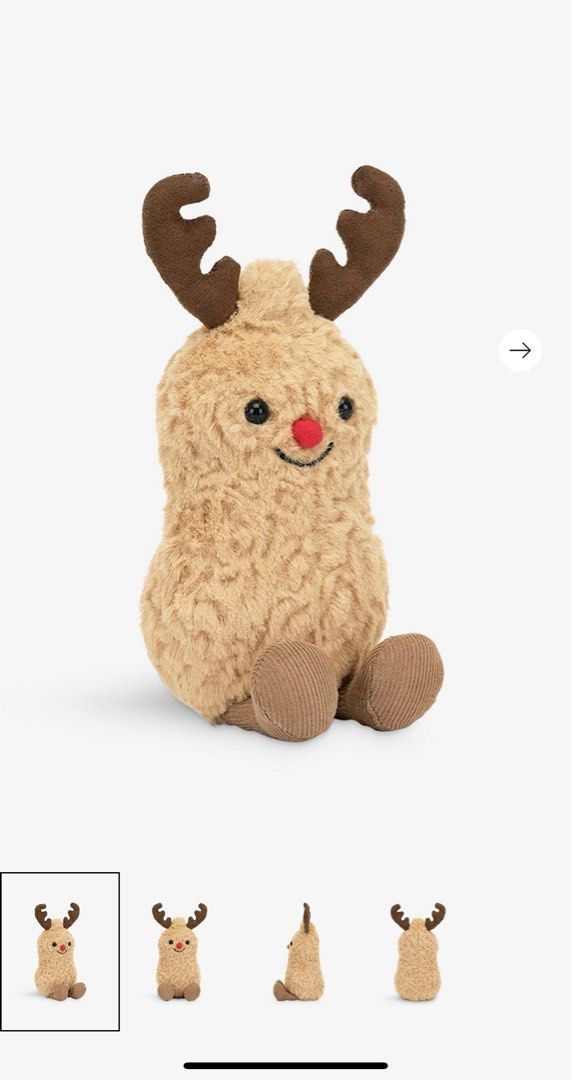 JellyCat Christmas Reindeer Peanut 🥜 聖誕版花生鹿, 興趣及