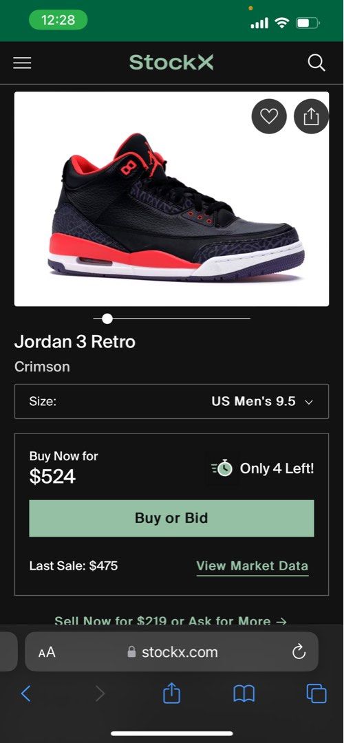 Jordan 3 Retro Crimson (Category: Sneakers) located in Caloocan City. Submitted by hellydeclutter (Listing ID 1327212244, Image 2). Description: I’ll send more pics if interested..