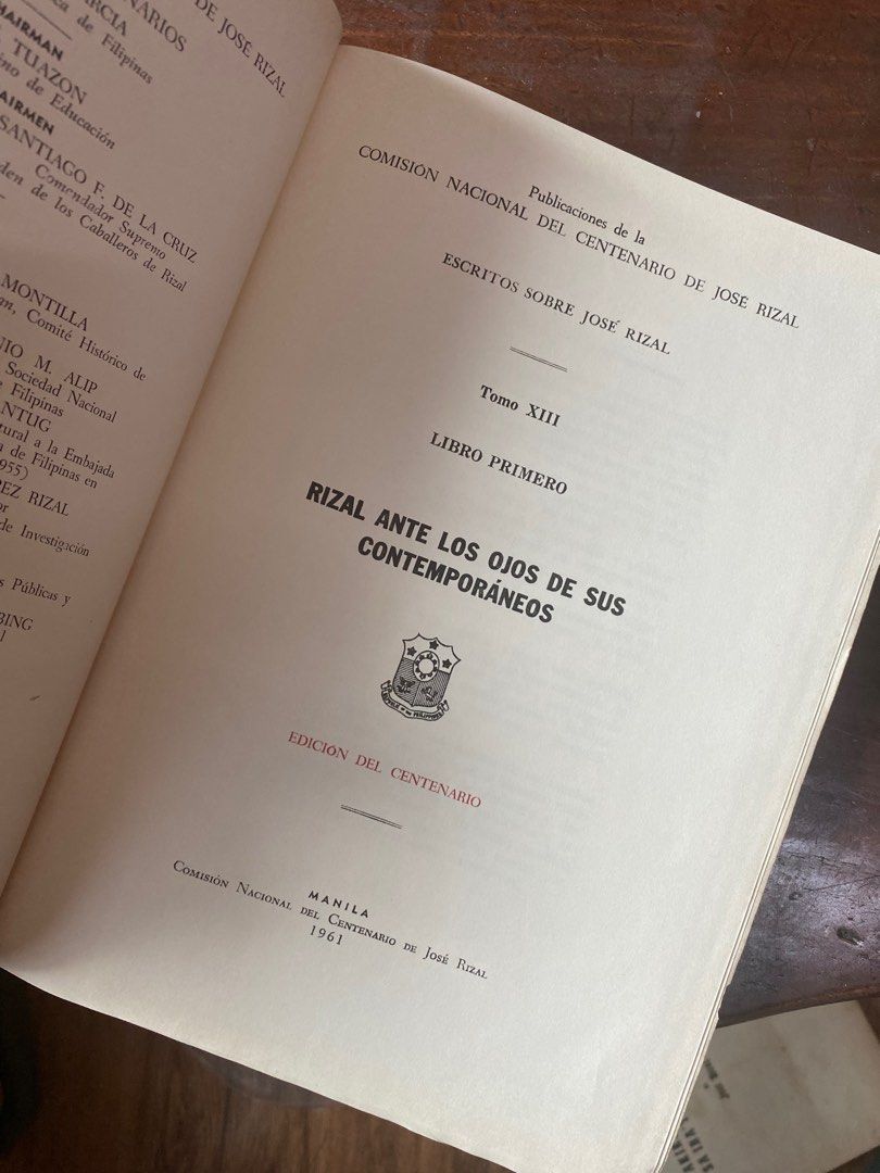 Jose Rizal Vintage Book Filipiniana - Rizal Ante Los Ojos De Sus ...