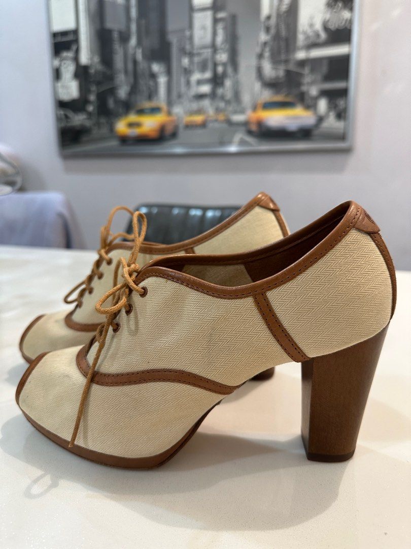 Authentic Lacoste Peep Toe Pump Heels Women s Fashion Footwear Heels on Carousell