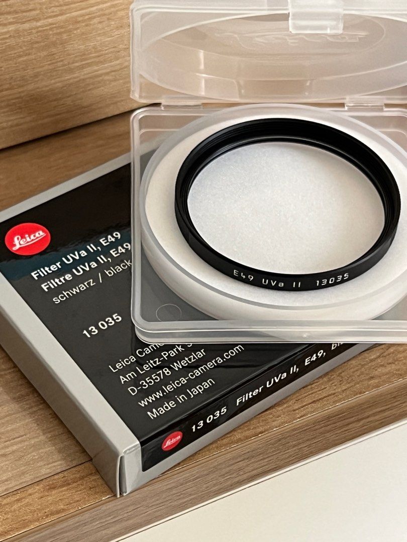 【新品】ライカ E46 II ブラック UV フィルター Leica LEICA 新品)Leica (ライカ) UVAフィルター E46 II ブラック（商品ID