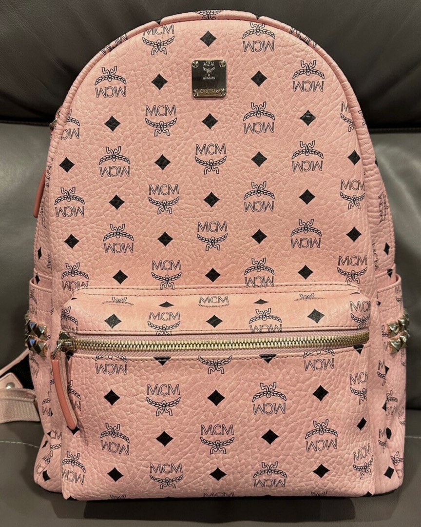 Hot pink mcm backpack new arrivals