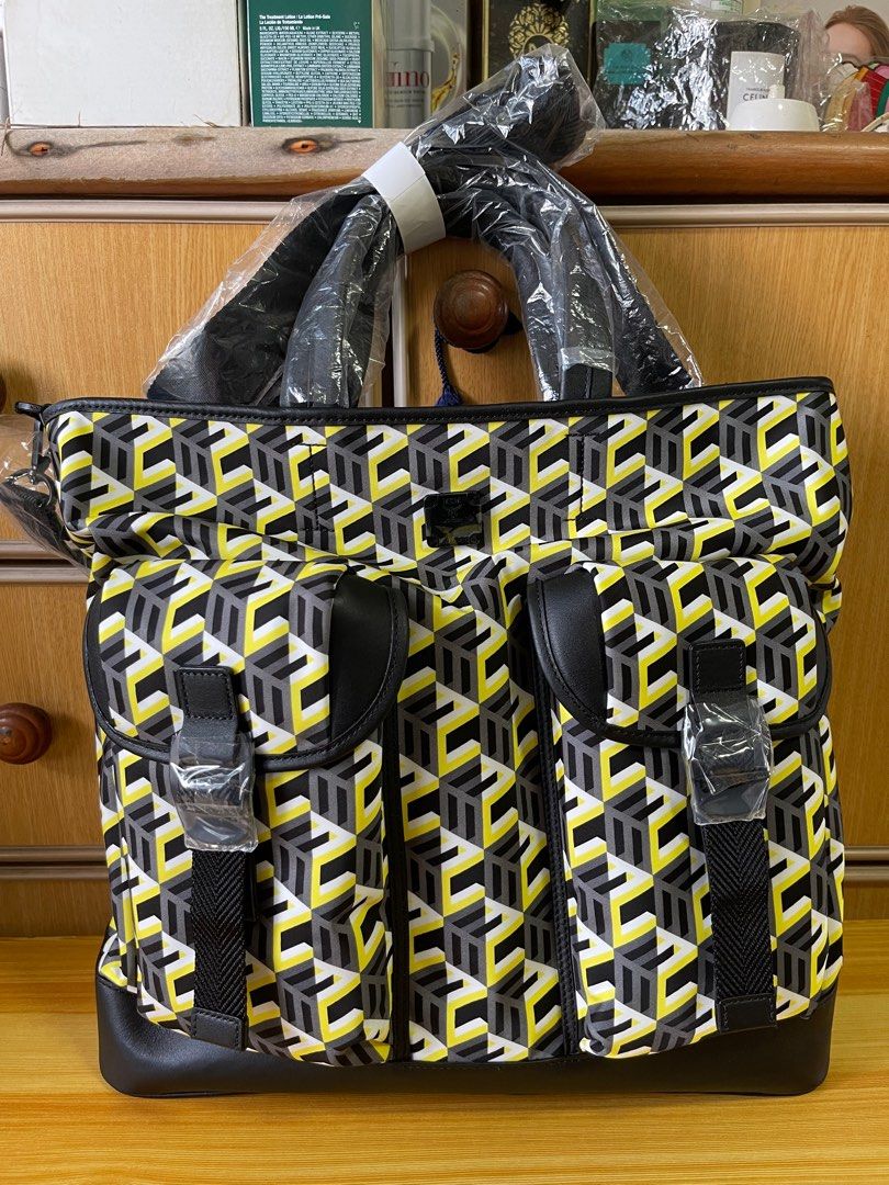 Mcm canvas tote new arrivals