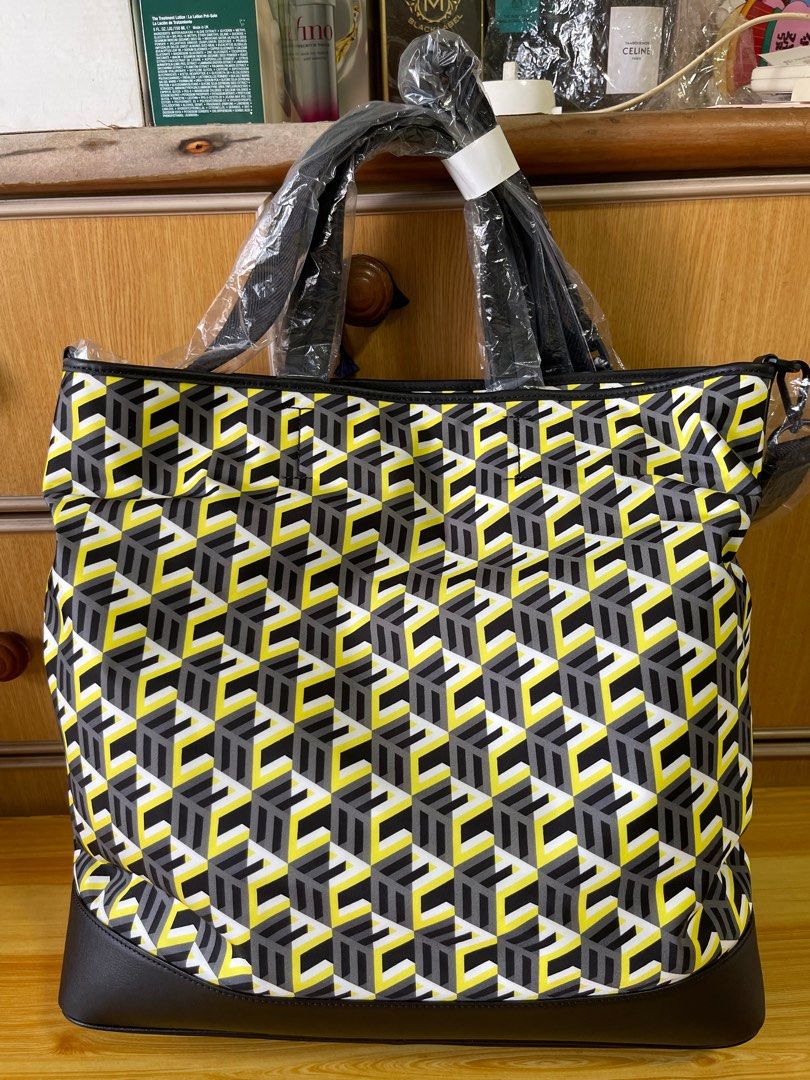 MCM canvas and leather base tote bag for sale Men s Fashion Bags Sling Bags on Carousell