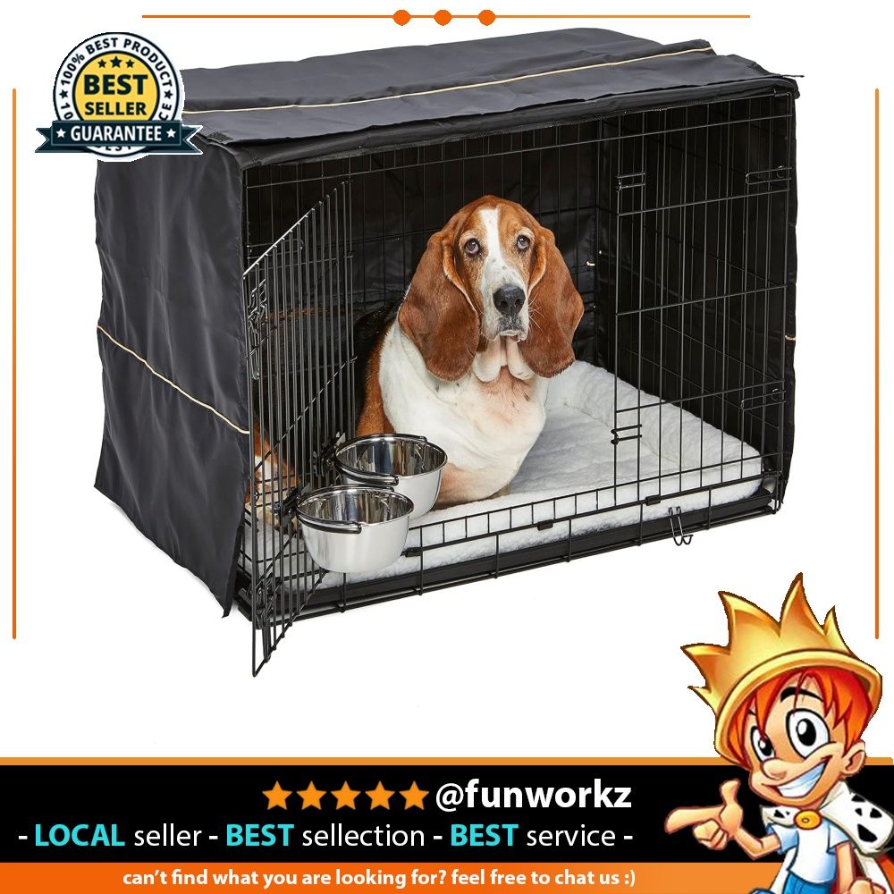 MidWest Homes for Pets iCrate Dog Crate Starter Kit 36 Inch Crate Kit Ideal for Medium Large Dogs weighing 41 70 Pounds Includes Crate Pet