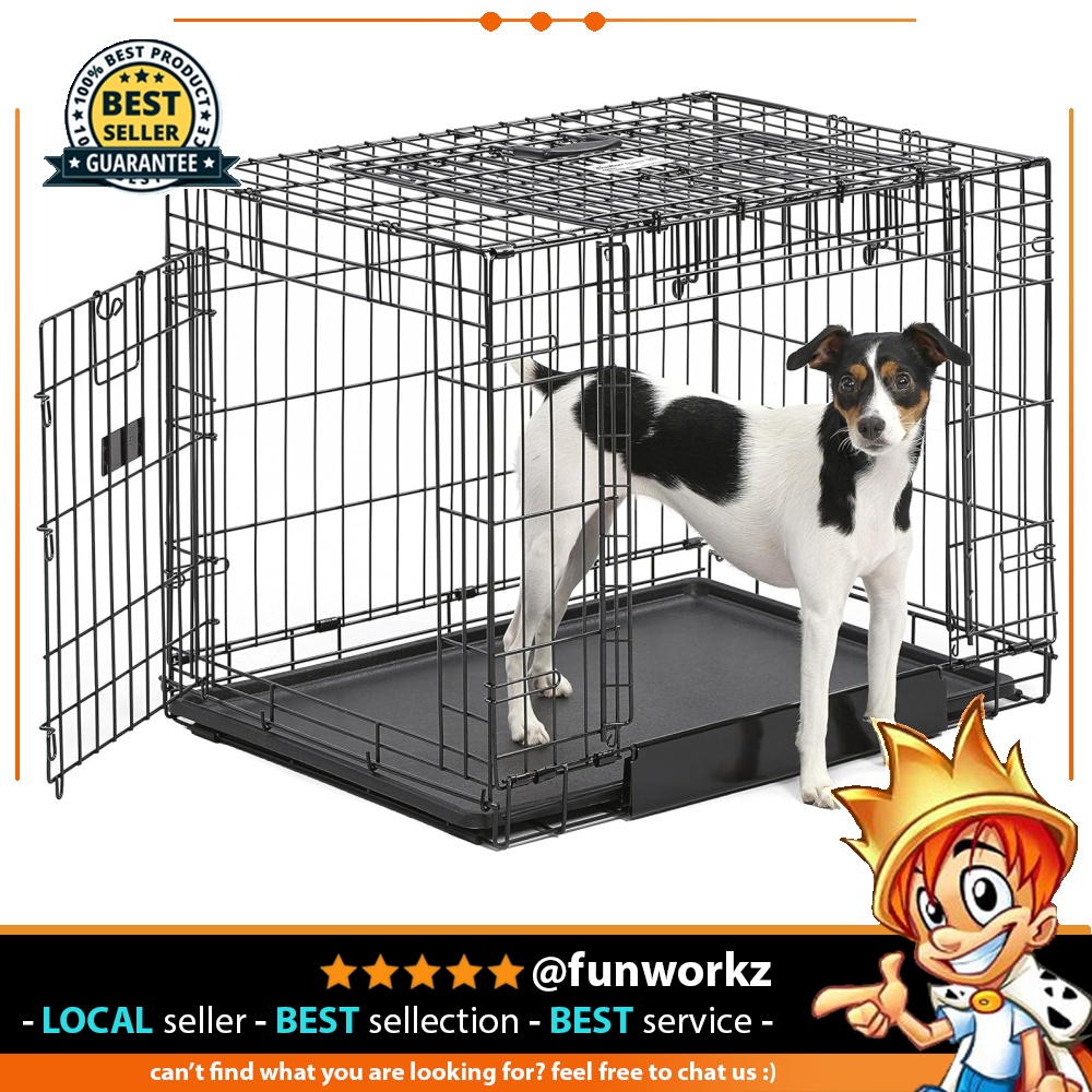 MidWest Homes for Pets Ovation Double Door Dog Crate 30 Inch Double Door 30.8 L x 22.3 W x 24.1 H Pet Supplies Homes Other Pet Accessories on Carousell