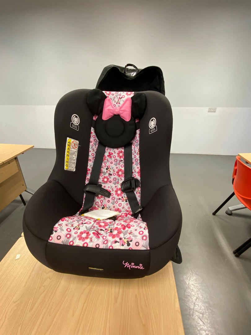 Minnie mouse design car seat pink Babies Kids Going Out Car Seats on Carousell