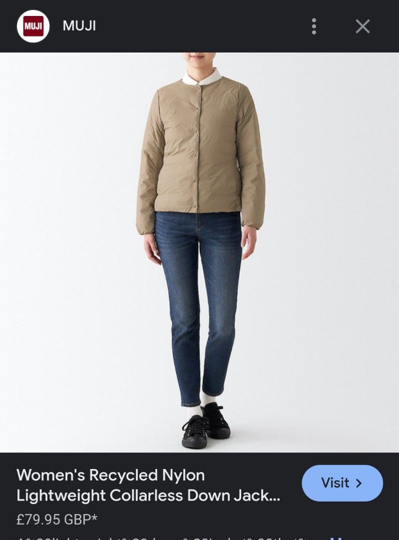Muji puffer jacket cheap