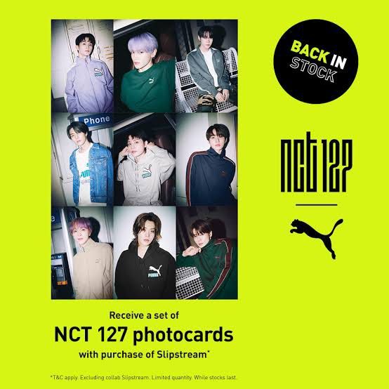 NCT 127 LIMITED CARDS PUMA (Category: Raw Singles) located in Quezon City. Submitted by lexileeph (Listing ID 1327339658, Image 1). Description: 4 sets each Poster - 300 Cards - 300.