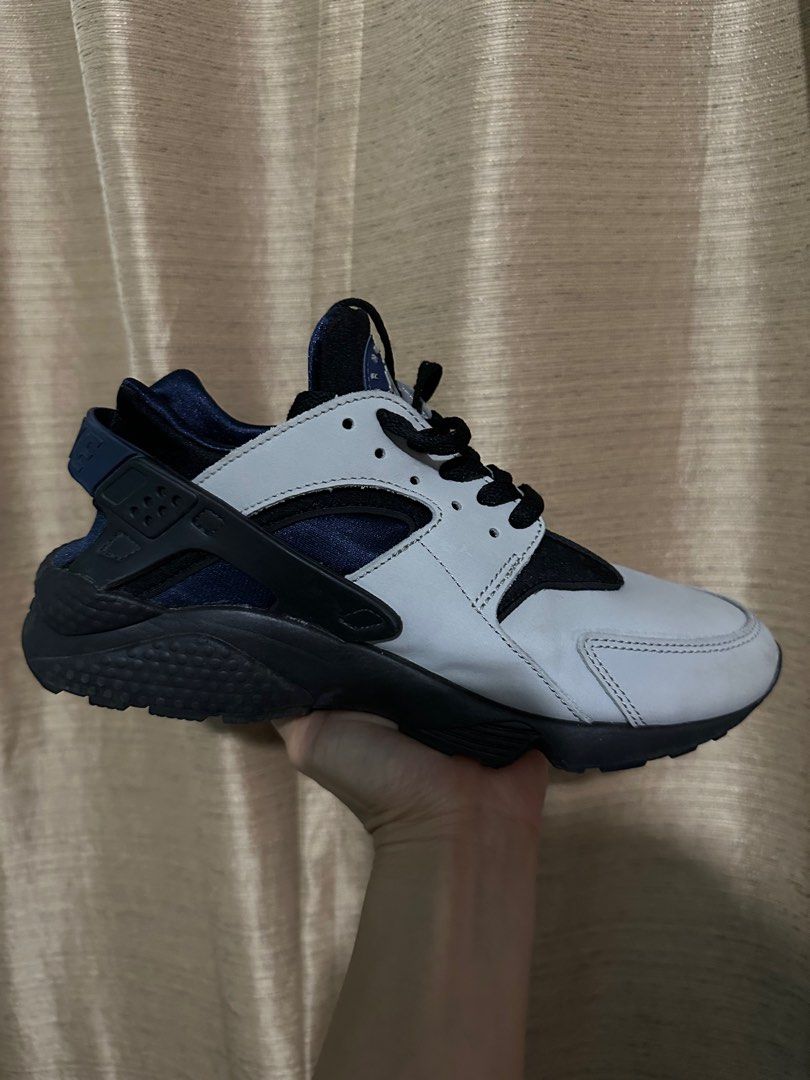Nike Air Huarache Grey Navy Blue Black Women s Fashion Footwear Sneakers on Carousell