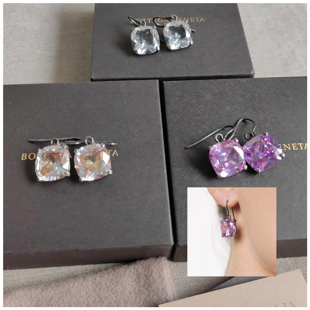 Bottega veneta cubic zirconia earrings top