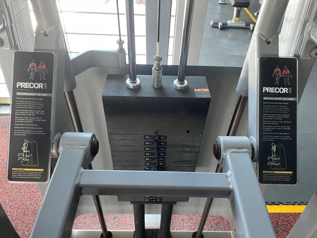 Original Precor Icarian assisted chin up dip pull up machine gym back chest lat workout exercise Sports Equipment Exercise Fitness Cardio Fitness Machines on Carousell