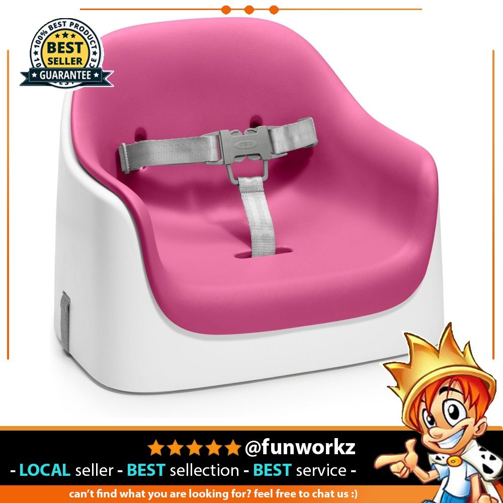 OXO Tot Nest Booster Seat with Removable Cushion, Pink (Pink