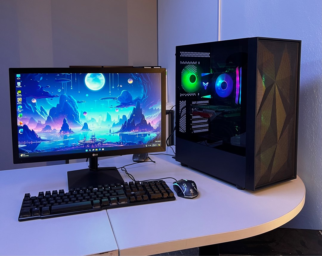 PC Gaming Ryzen 5 3600 GTX 1650 Full Set, Computers & Tech, Desktops on ...