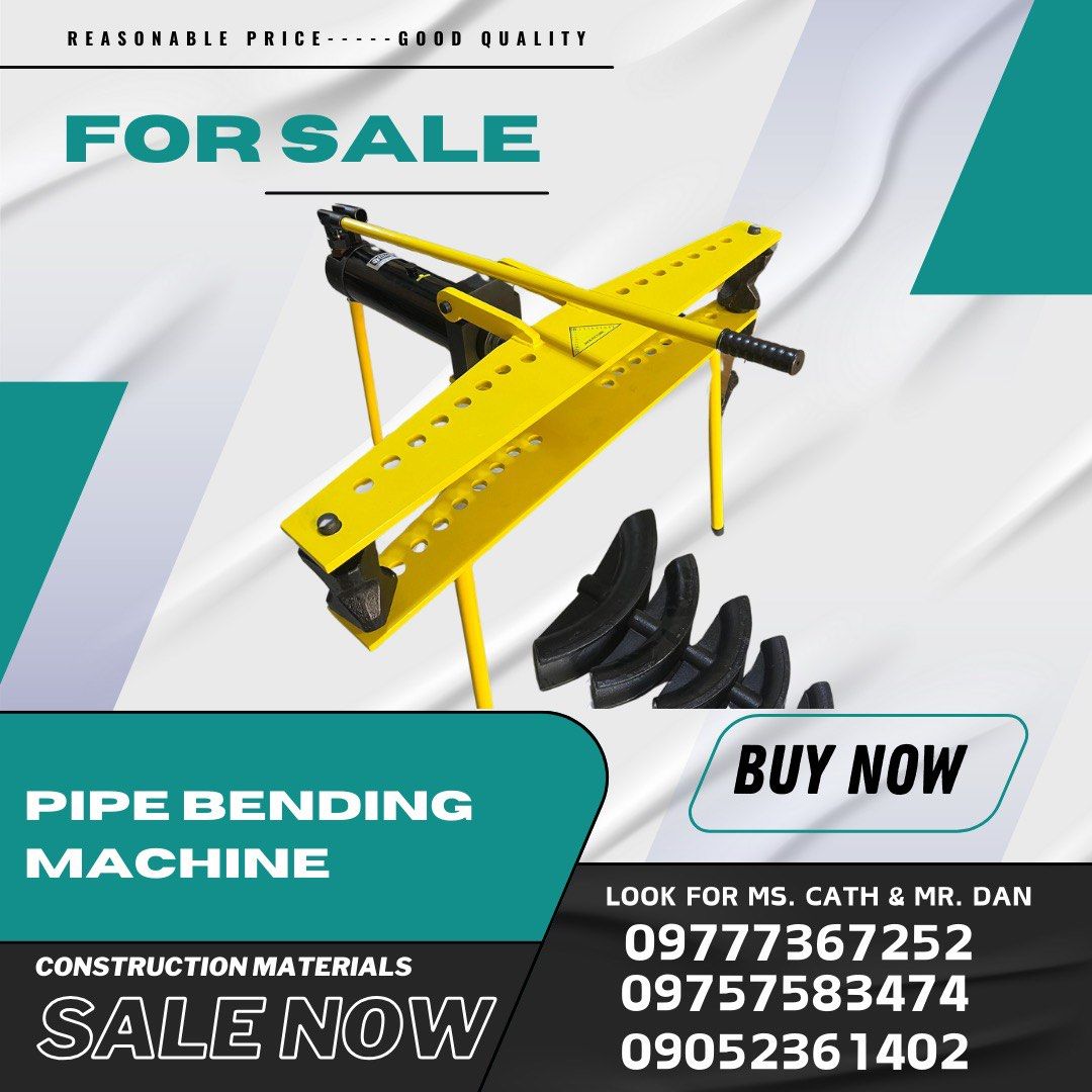 Pipe bender (Category: Construction Tools & Equipment) located in Manila. Submitted by cathvesta_sales (Listing ID 1327241494, Image 1). Description: .