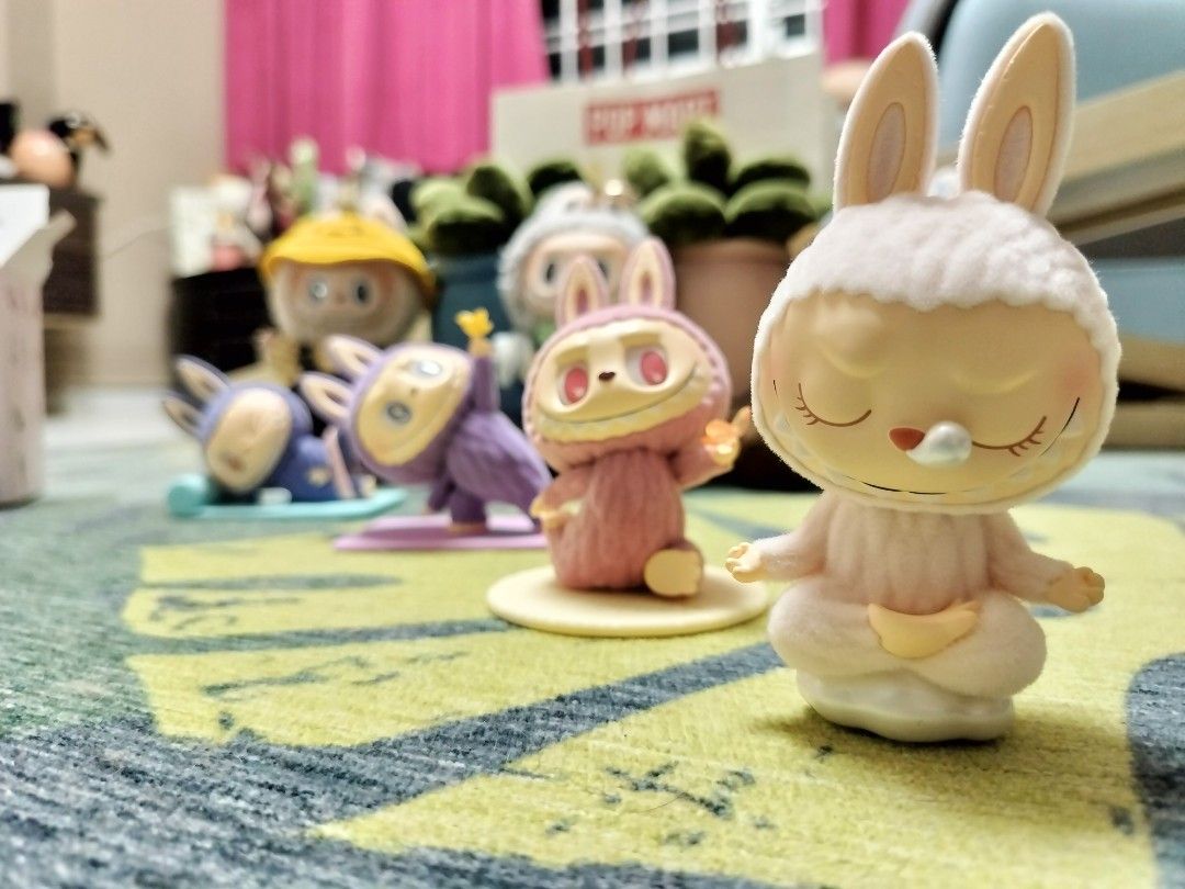 Popmart Lazy Yoga Labubu, Sleeping yoga, Toys & Collectibles
