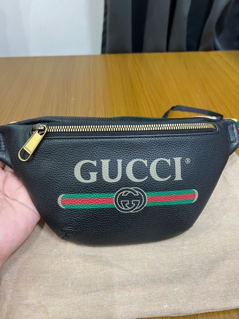 Gucci logo print belt bag online
