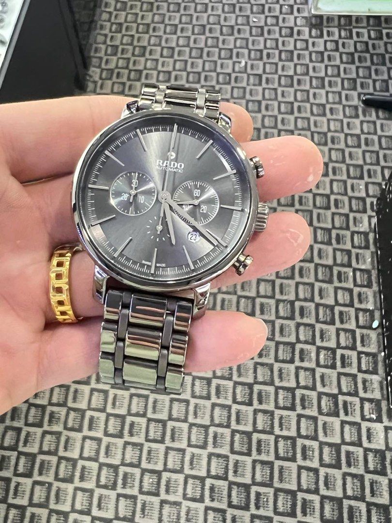 RADO DIAMASTER CERAMIC SWISS MADE AUTOMATIC CHRONOGRAPH R14076112 Men s Fashion Watches Accessories Watches on Carousell