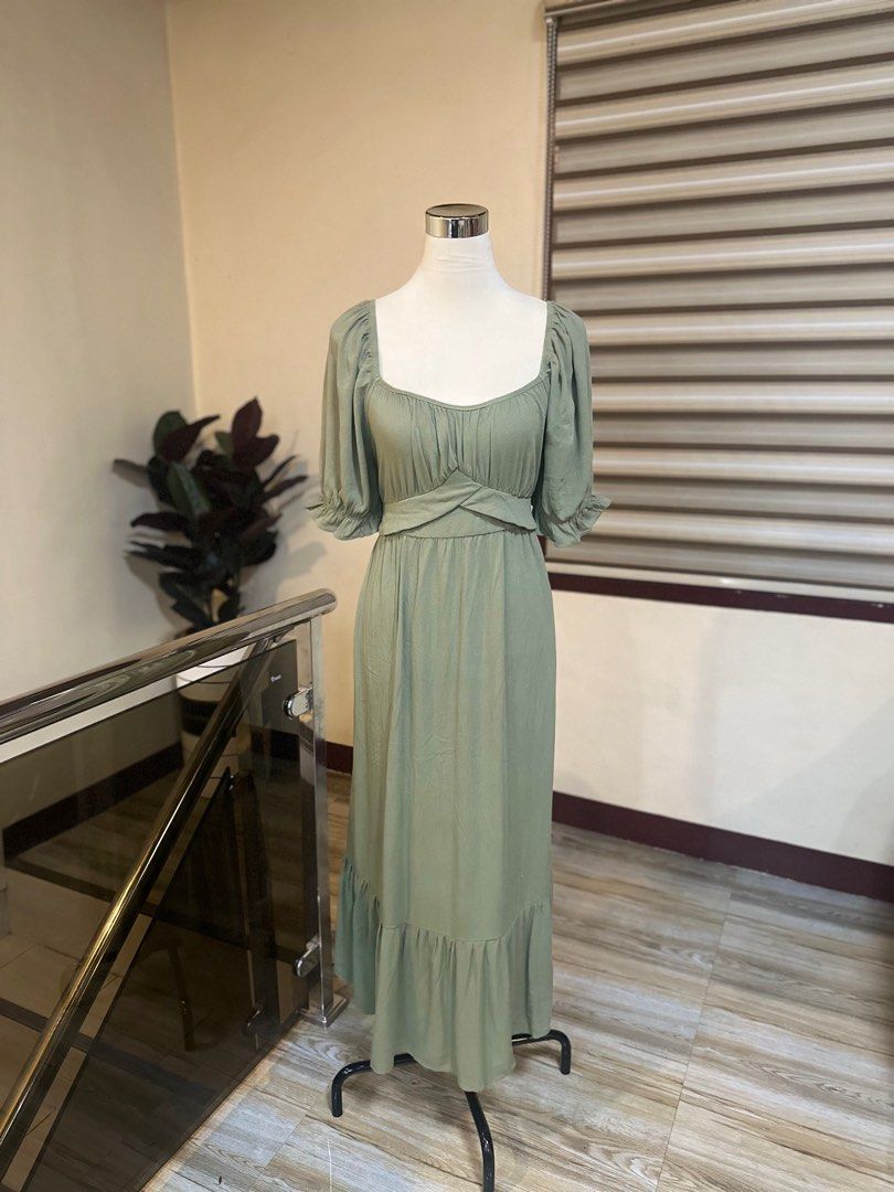 S-2XL Shein Premium Puff Sleeves Ruffles Maxi Sage Green Dress Maxi Dress Bustier Dress Modest Dress Long Dress Green Dress Flowy Dress Vintage Dress Church Dress, Women's Fashion, Dresses & Sets, Dresses S-2XL Shein Premium Puff Sleeves Ruffles Maxi Sage Green Dress Maxi Dress Bustier Dress Modest Dress Long Dress Green Dress Flowy Dress Vintage Dress Church Dress, Women's Fashion, Dresses & Sets, Dresses