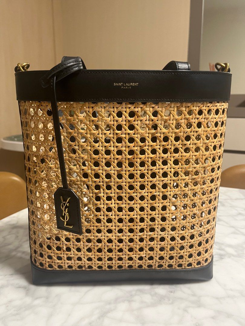 Saint laurent wicker bag online