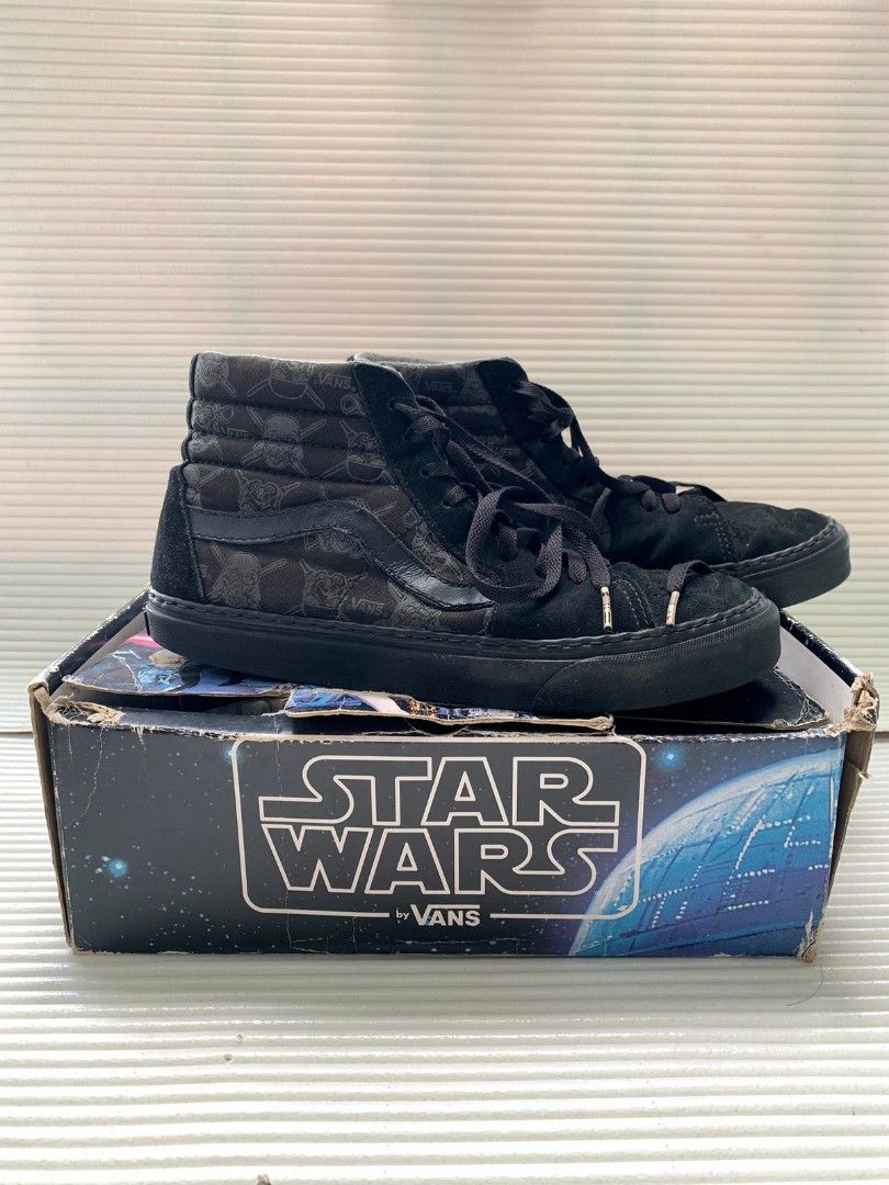 Sepatu Vans Sk8-Hi Darth Vader Star Wars series, Fesyen Pria