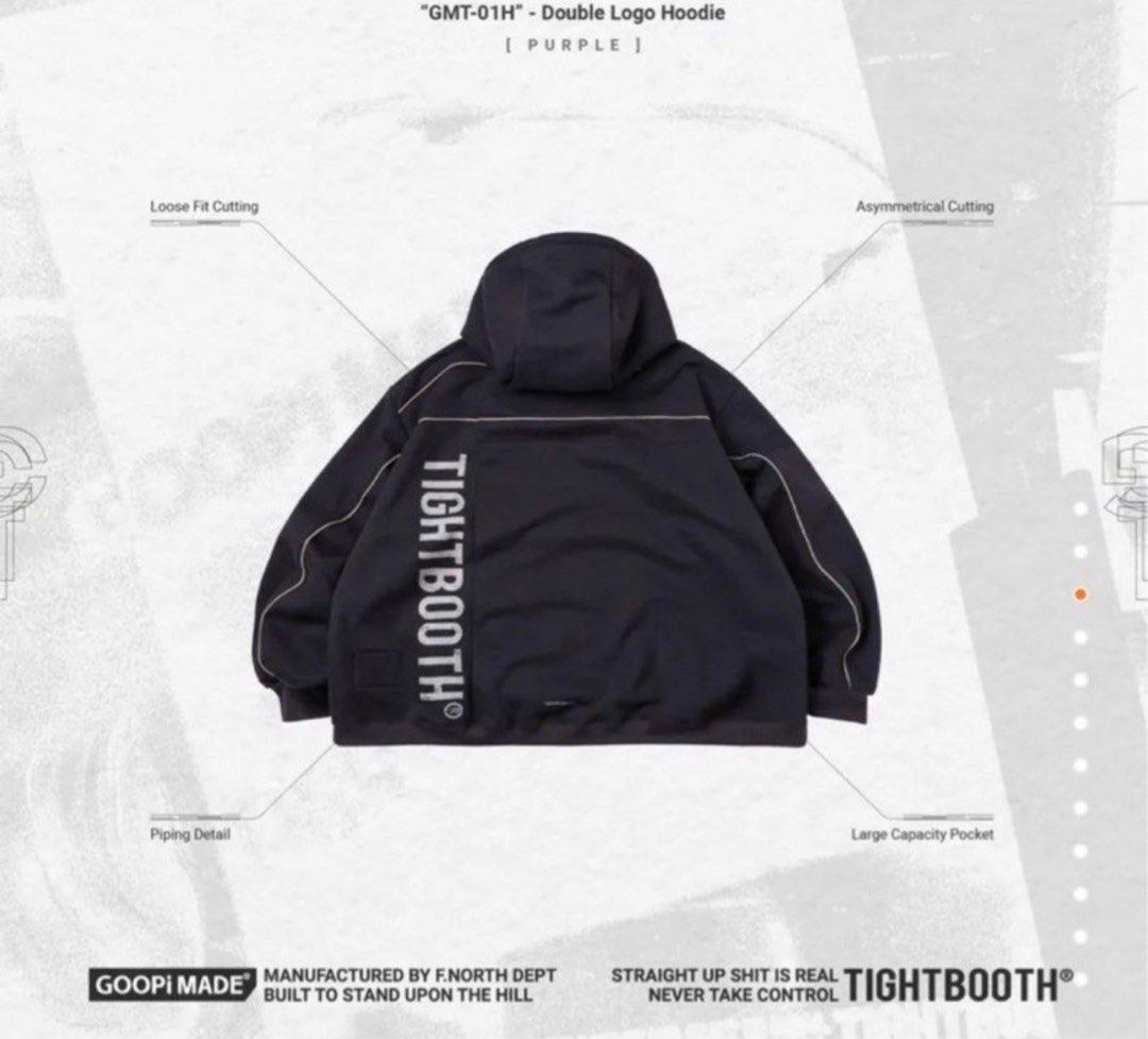 GOOPiMADExTIGHTBOOTH Double Logo Hoodie｜トップス