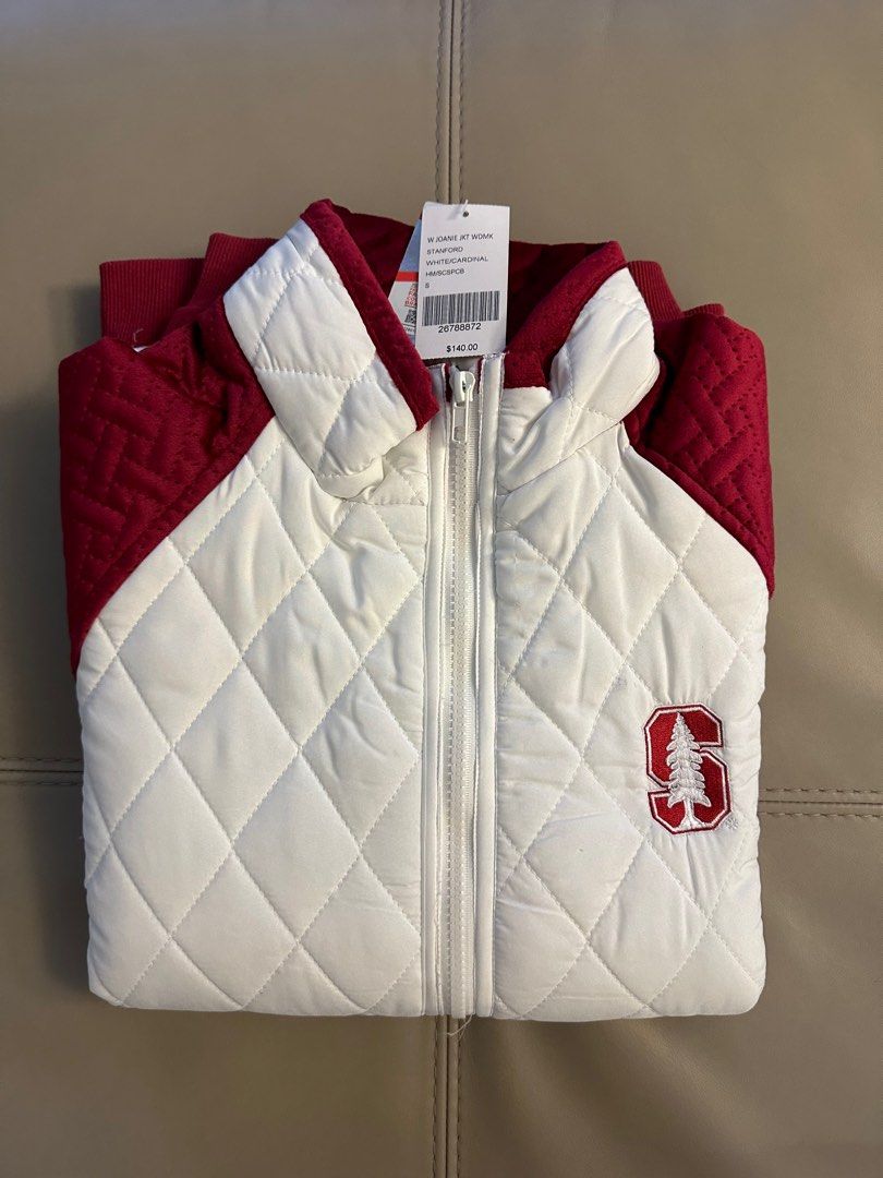 Stanford Quilted Varsity Jacket Women s Fashion Coats Jackets and Outerwear on Carousell