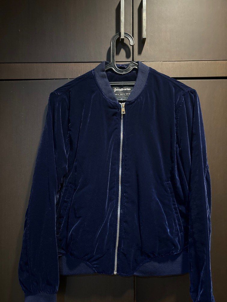 Stradivarius Bomber Jacket Velvet