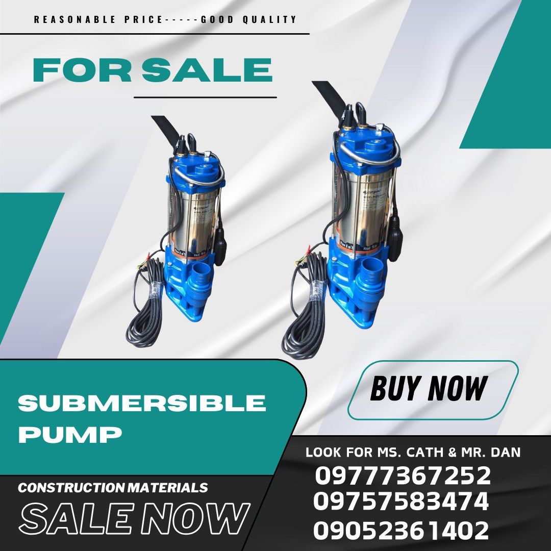 Submersible pump (Category: Construction Tools & Equipment) located in Manila. Submitted by cathvesta_sales (Listing ID 1327240710, Image 1). Description: .