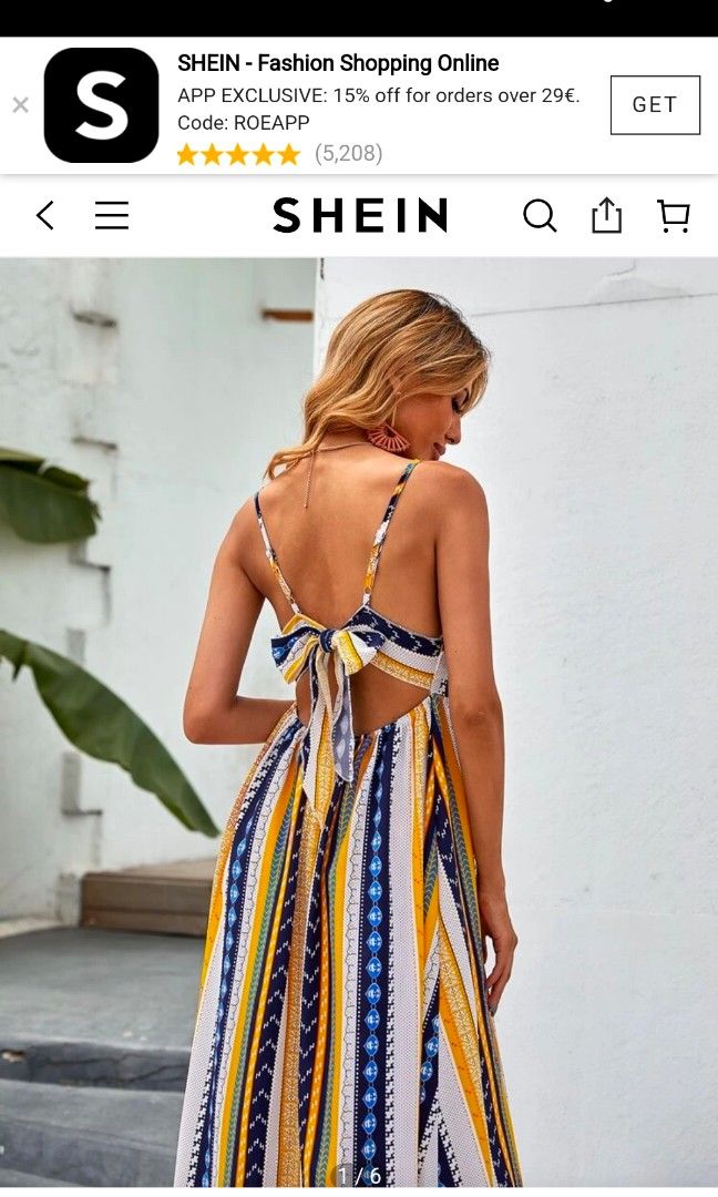 Summer maxidress by SHEIN, Fesyen Wanita, Pakaian Wanita, Gaun - Main Image