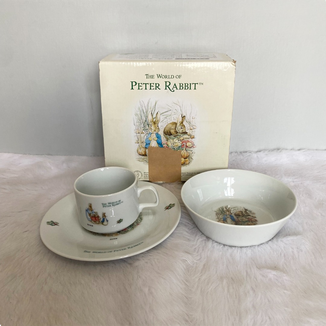 The World of Peter Rabbit x KFC Bowl Cup Saucer Set, Furniture & Home ...